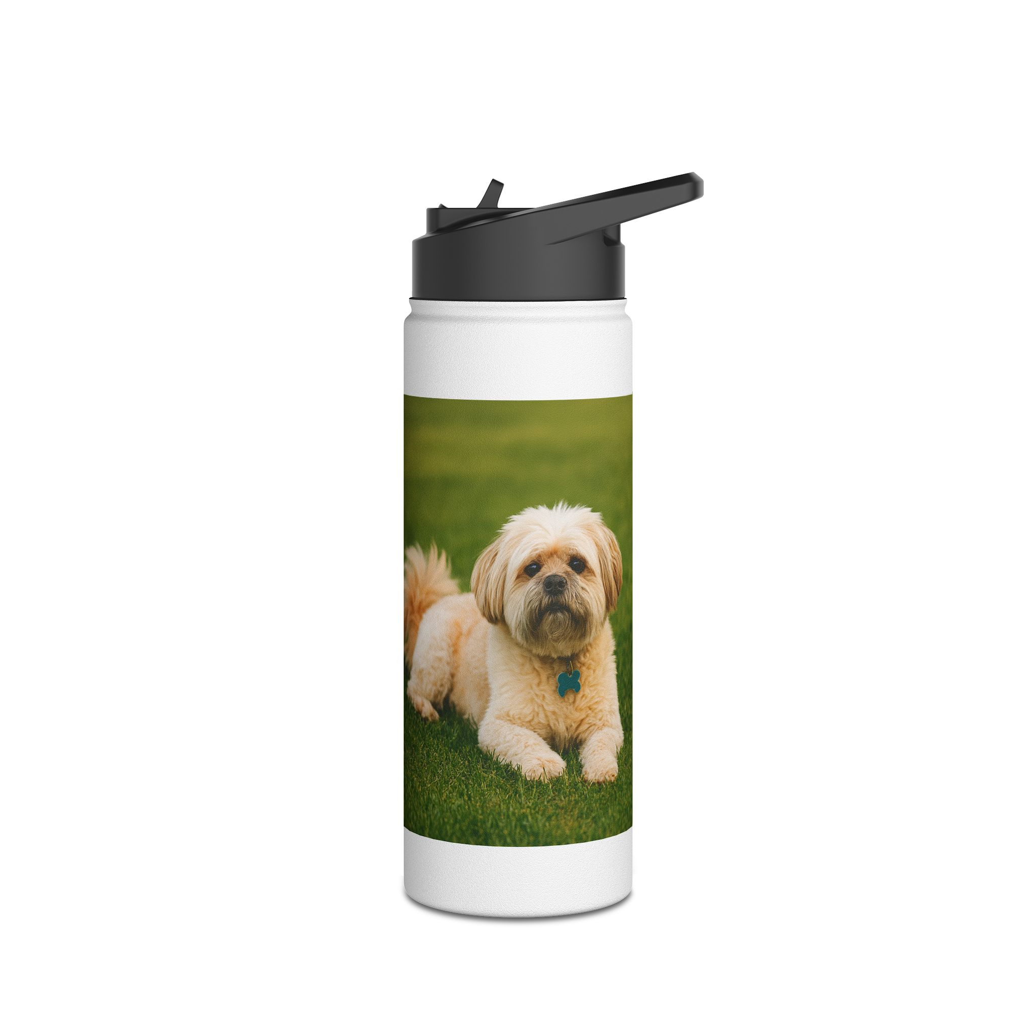 custom dog photo stainless steel water bottle – personalized (12/18/32oz) custom dog photo stainless steel water bottle – personalized (12/18/32oz)