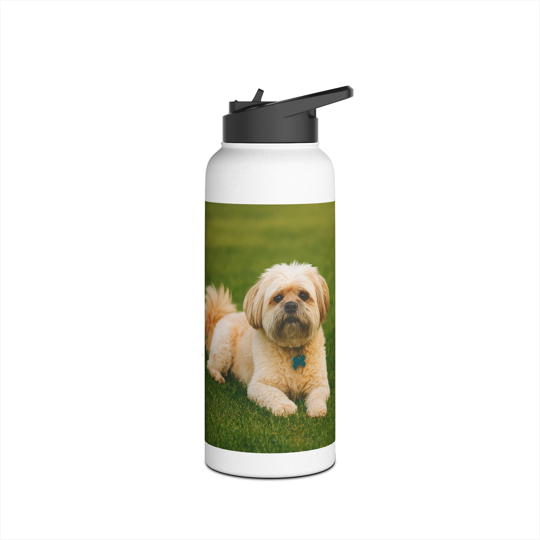 custom dog photo stainless steel water bottle – personalized (12/18/32oz) custom dog photo stainless steel water bottle – personalized (12/18/32oz)