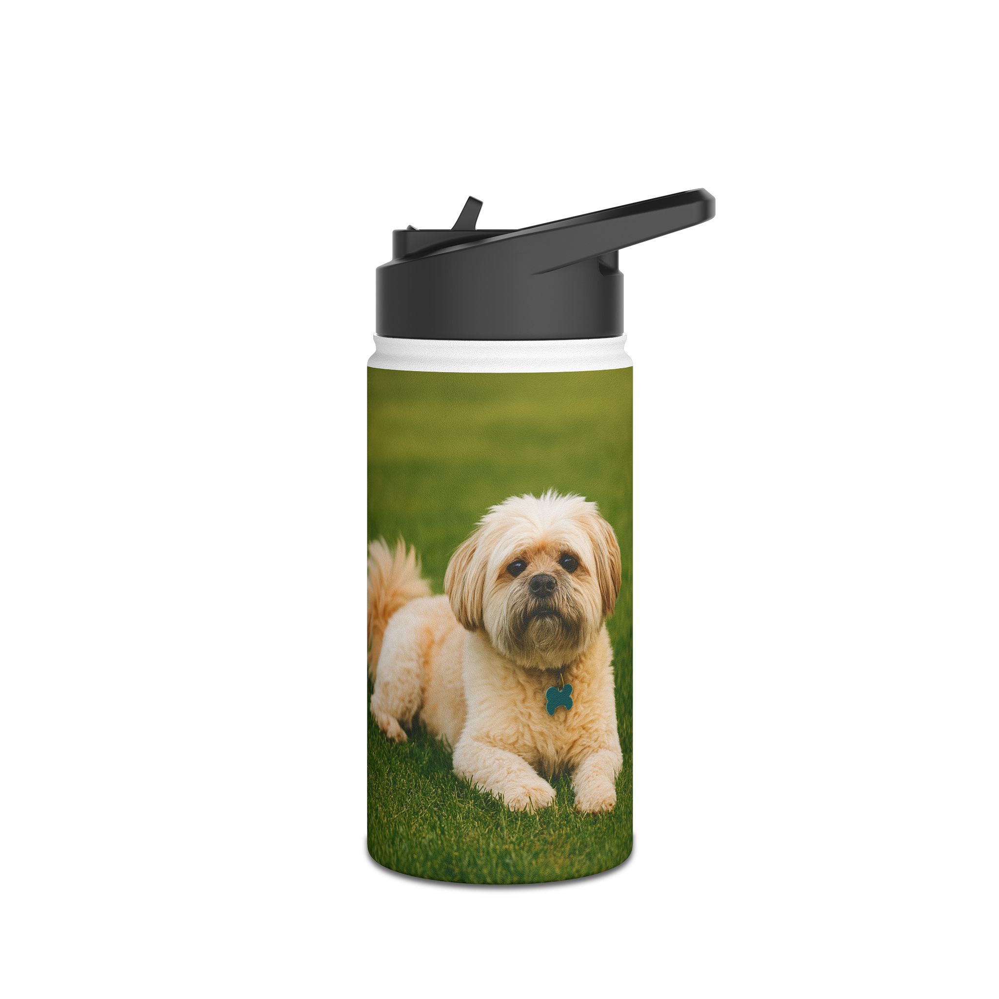custom dog photo stainless steel water bottle – personalized (12/18/32oz) custom dog photo stainless steel water bottle – personalized (12/18/32oz)