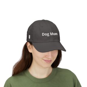dog mom embroidered cap — classic mom hat for dog lovers (4 colors)
