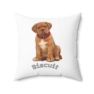 custom dog photo throw pillow (double sided) | upload your picture | 14”–20”